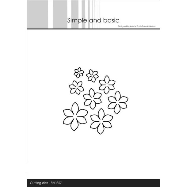 Simple and Basic - Die - Lovely Flowers - Sde blomster - SBD357