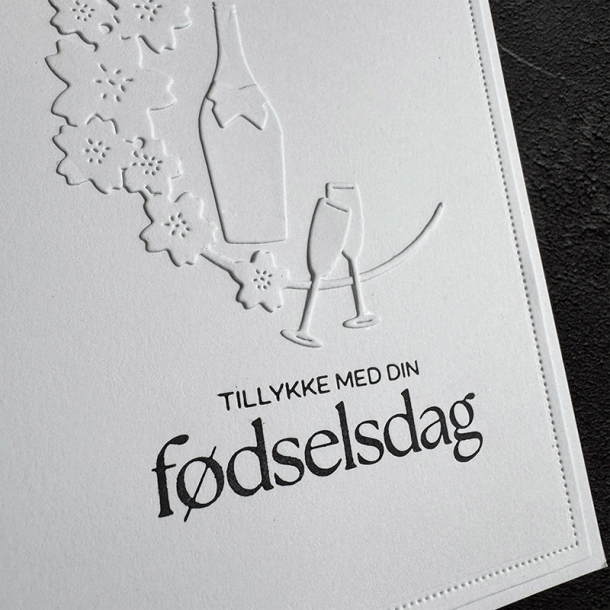 Simple and Basic - Hot Foil Plate / Folie Die - Fdselsdag