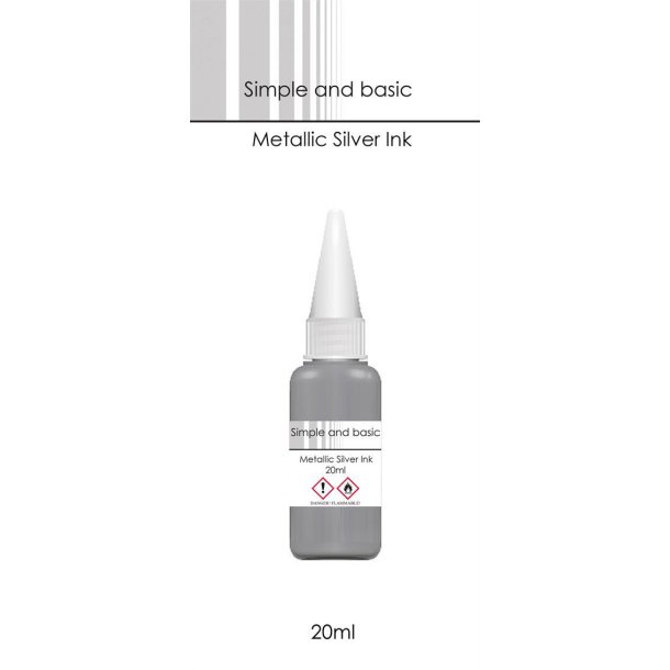 Simple and basic - Metallic Silver Ink - SBI003