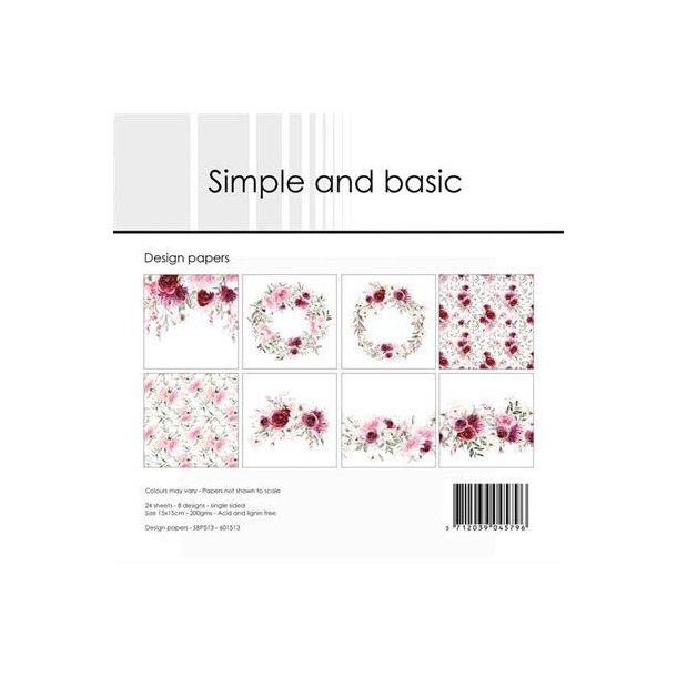 Simple and Basic - Blok 6" - Water Colour Roses