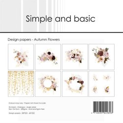 Simple and Basic - Blok 6" - Efterrsblomster