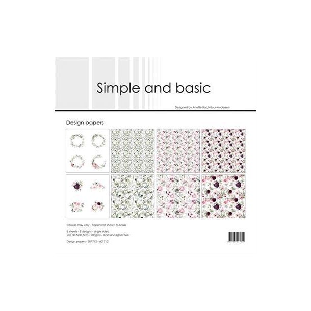 Simple and Basic - Blok 12" - Beautiful Roses / Roser