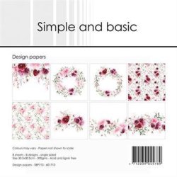 Simple and Basic - Blok 12" - Water Colour Roses