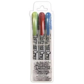 Tim Holtz - Distress Crayon Pearl Set - Holiday Set #3
