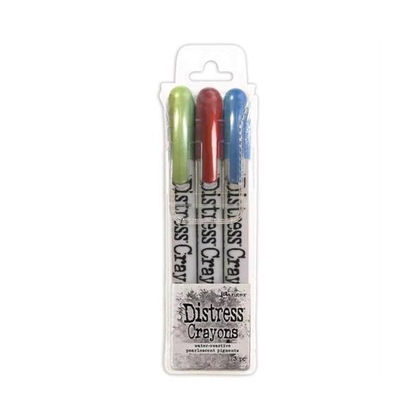 Tim Holtz - Distress Crayon Pearl Set - Holiday Set #3