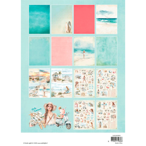 Studio Light - Blok A4 - Die-Cut Paper Pad - Summer Celebration