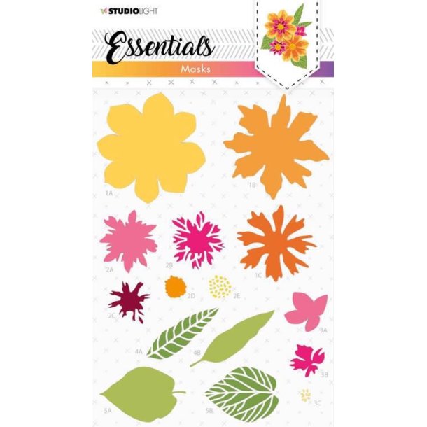 Studio Light - Masks / Stencil - Flower - SL-ES-MASK82