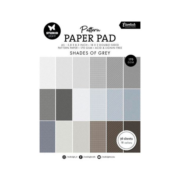 Studio Light - Blok A5 - Shades of Grey