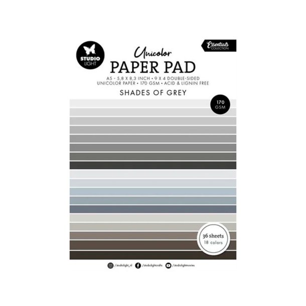 Studio Light - Blok A5 - Shades of Grey
