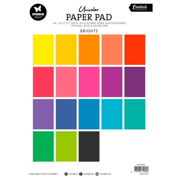 Studio Light - Blok A4 - Bright Tones / Lyse toner