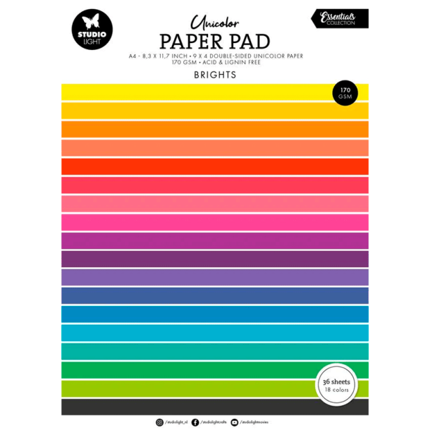 Studio Light - Blok A4 - Bright Tones / Lyse toner