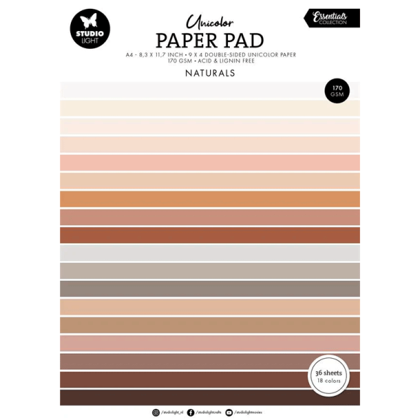 Studio Light - Blok A4 - Naturels Tones / Naturlige toner
