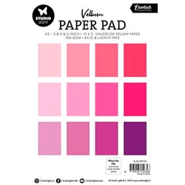 Studio Light - Blok A5 - Vellum - Shades of Pink