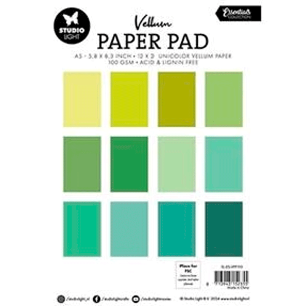 Studio Light - Blok A5 - Vellum - Shades of Green