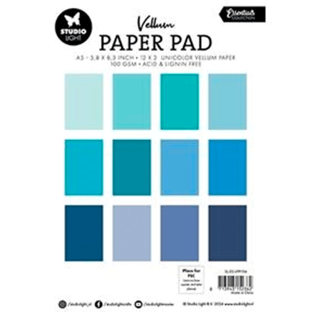 Studio Light - Blok A5 - Vellum - Shades of Blue