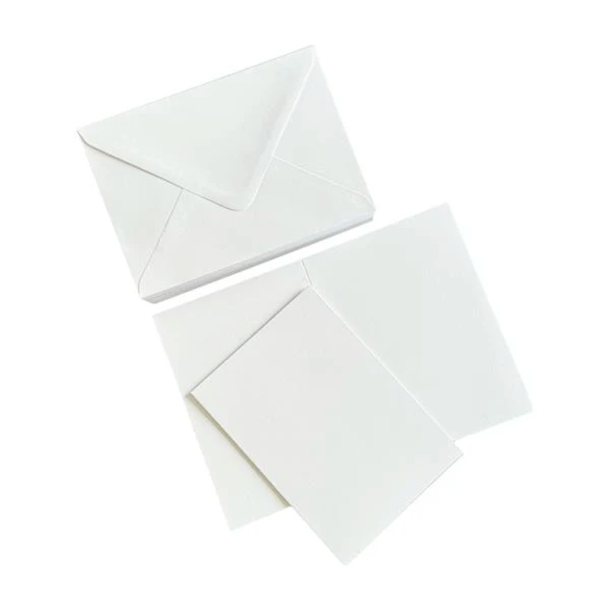 Kort og kurverter - A7 - 50 stk - Pure White