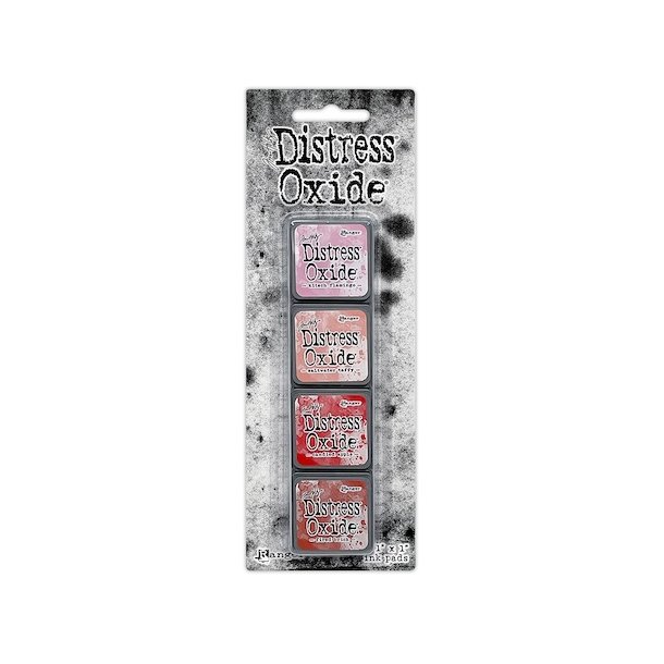 Distress Mini Oxide Kit 7 - Kitsch flamingo, Saltwater taffy,Candied apple,Fired brick