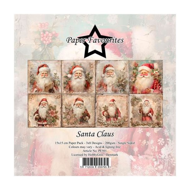 Paper Favourites - Blok 6" - Santa Claus / Julemand