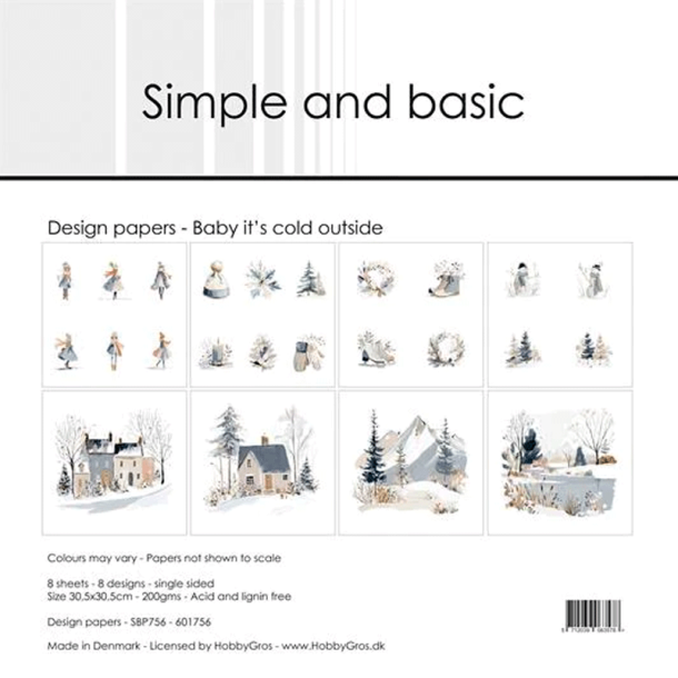 Simple and Basic - Blok 12" - Baby it's cold outside
