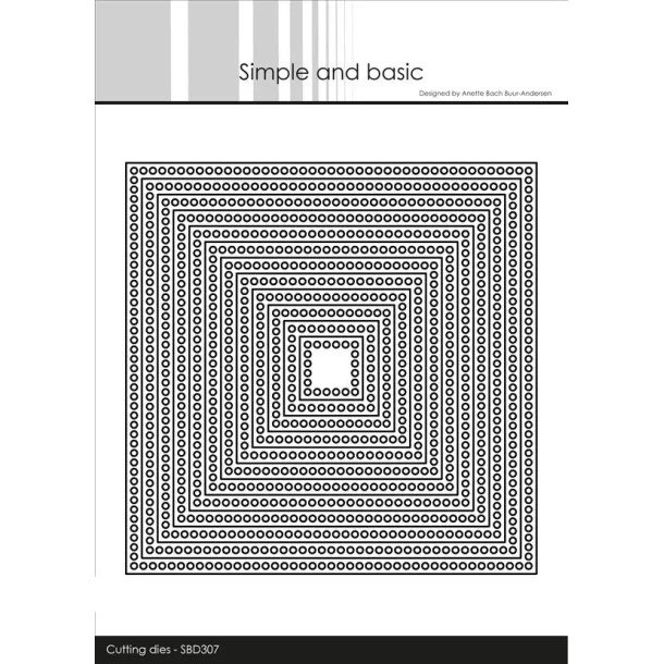 Simple and Basic - Die - Circle Edges - Firkant
