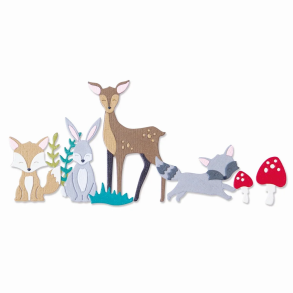 Sizzix - Thinlits die - Woodland Nature / Skov natur