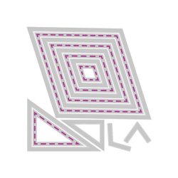 Sizzix - Framelits Die - Fanciful Framelits - Katy Deco Diamonds