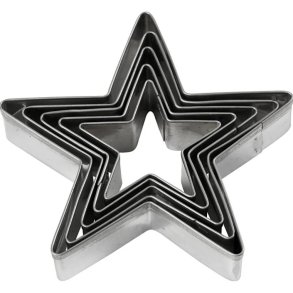 Udstiksforme - Stjerner - 5 stk. - 782881