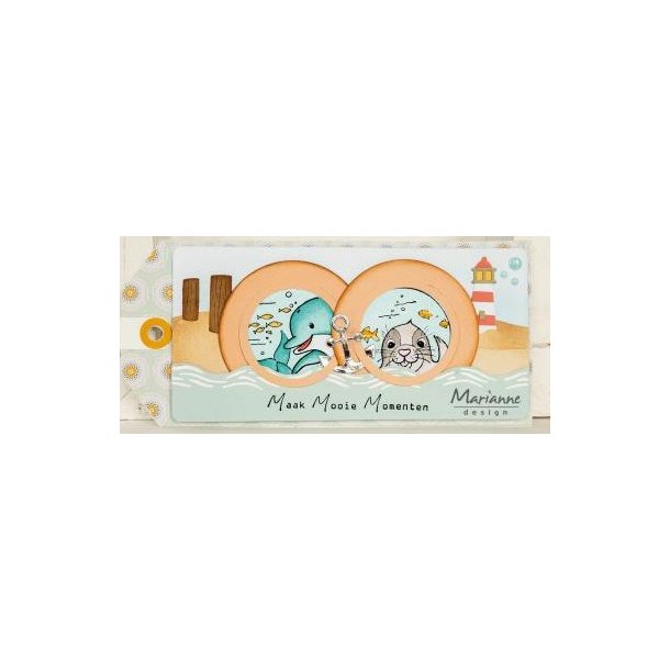 Marianne Design - Stempel - "Hettys Peek-a-boo Ocean" - Stranddyr - CS1131