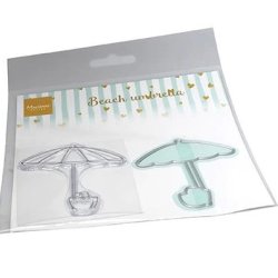 Marianne Design - Die og stempel - "Beach Umbrella" Prasol - CS1132