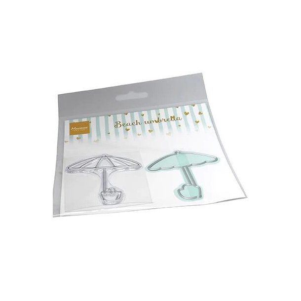 Marianne Design - Die og stempel - "Beach Umbrella" Prasol - CS1132