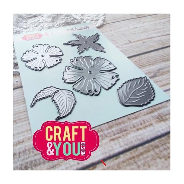 Craft  You - Die - "Rose with leaves" - CW232