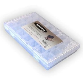 Klar plastik opbevarings box - 28 rum