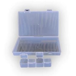 Klar plastik opbevarings box - 28 rum