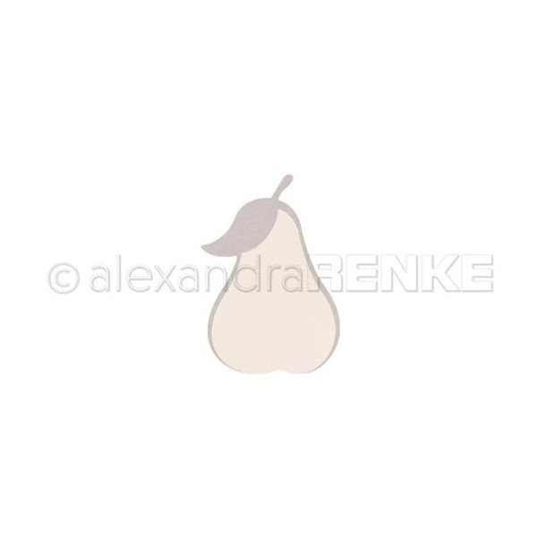 Alexandra Renke - Die - "Pear table card" - Pre bordkort