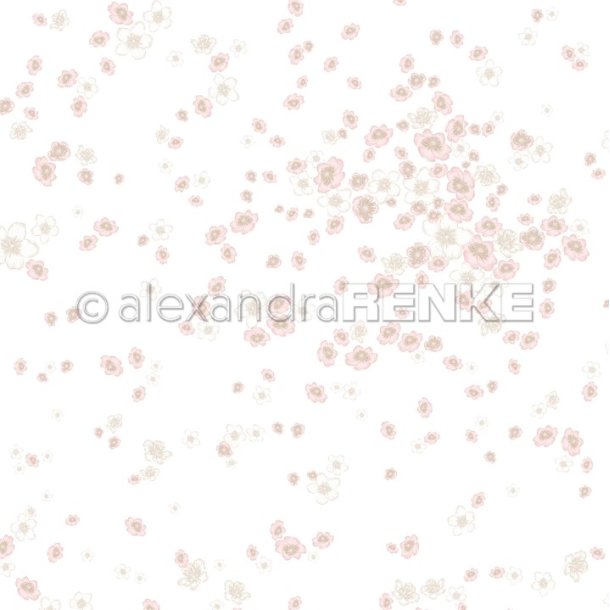 Alexandra Renke - Karton - Design Paper "Blackberry blossom flurry"