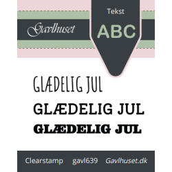 Gavlhusets Design - Stempel - Gldelig Jul