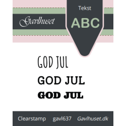 Gavlhusets Design - Stempel - God Jul