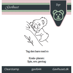 Gavlhusets Design - Stempel - Koala