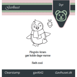 Gavlhusets Design - Stempel - Pingvin