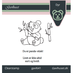 Gavlhusets Design - Stempel - Panda