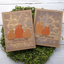 Spellbinder - Embossing folder - Falling Leaves