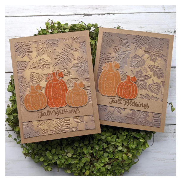 Spellbinder - Embossing folder - Falling Leaves