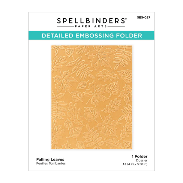Spellbinder - Embossing folder - Falling Leaves
