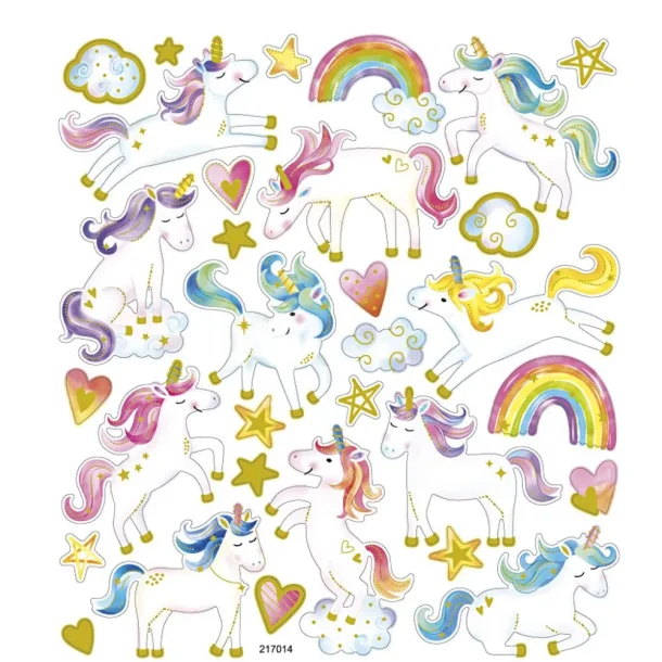 Stickers - klistermrker - Enhjrning - 29121