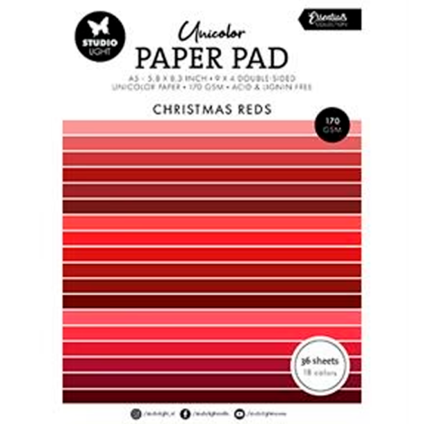 Studio Light - Blok A5 - Christmas Reds
