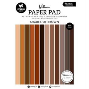 Studio Light - Blok A5 - Vellum - Shades of Brown