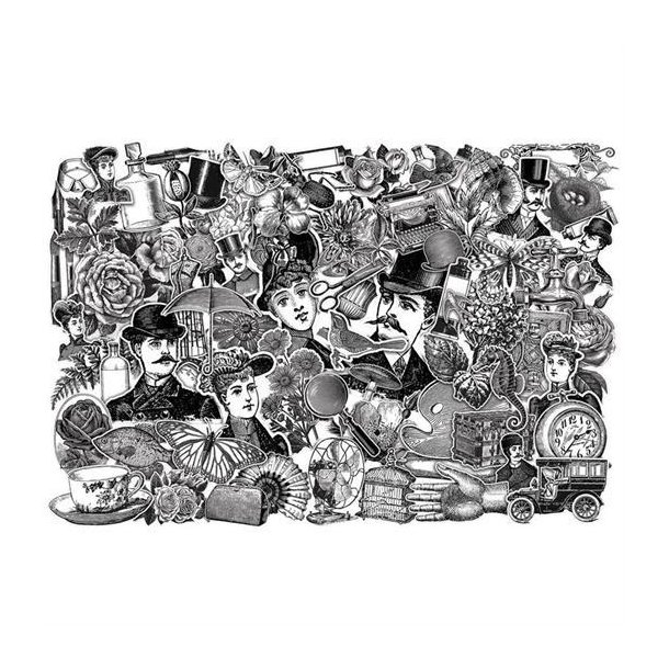 Tim Holtz - Idea-Ology - Engraving Gravure, 76 stk