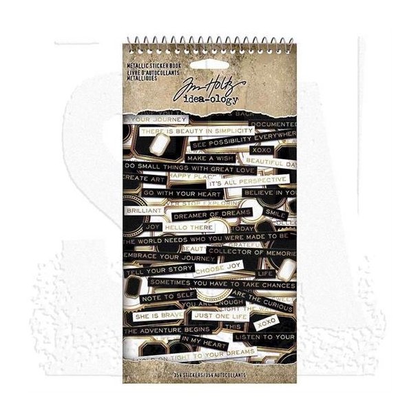 Tim Holtz  - Idea-Ology - Metallic Sticker Book / Klistermrker