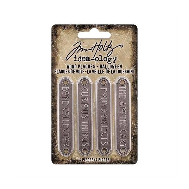 Tim Holtz - Idea-Ology - Word Plaques - Halloween / Tags