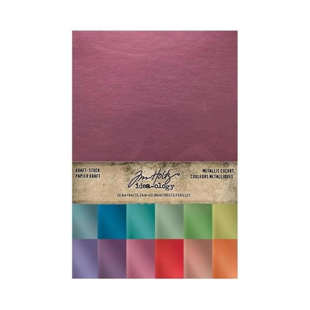 Tim Holtz - Blok 6x9'' - Idea-Ology - Kraft Stock - Metallic
